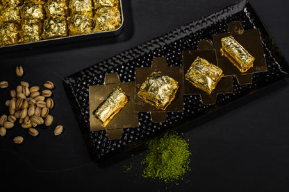Turkish Baklava with Edible Gold Leaf
